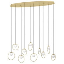 Oblong Portocolom 10 Light LED Pendant
